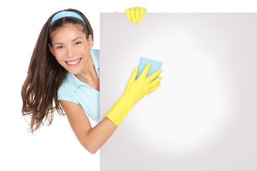 Professional carpet cleaning equipment in a business interior